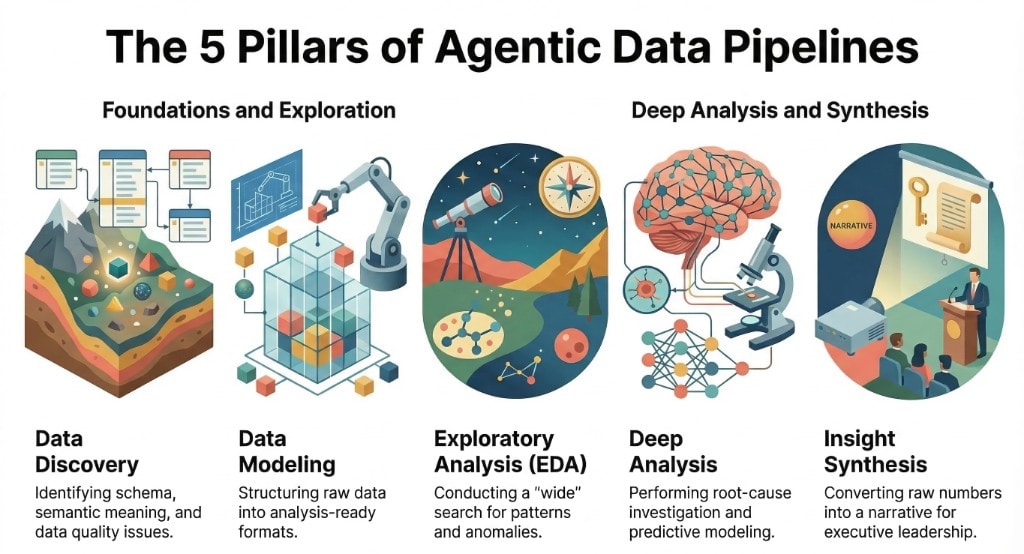 The 5 Pillars of Agentic Data Pipelines
